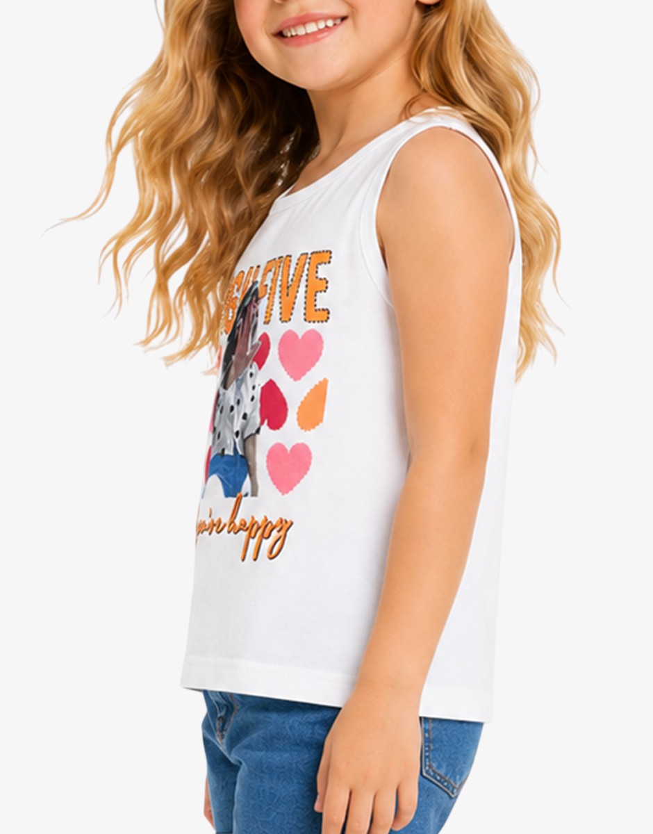 CHICCO Girls Tank White