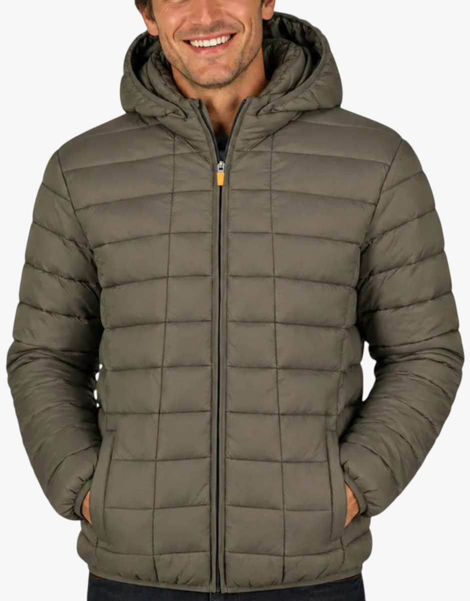 GEOGRAPHICAL NORWAY Aipter Puffer Hoodie Jacket Khaki