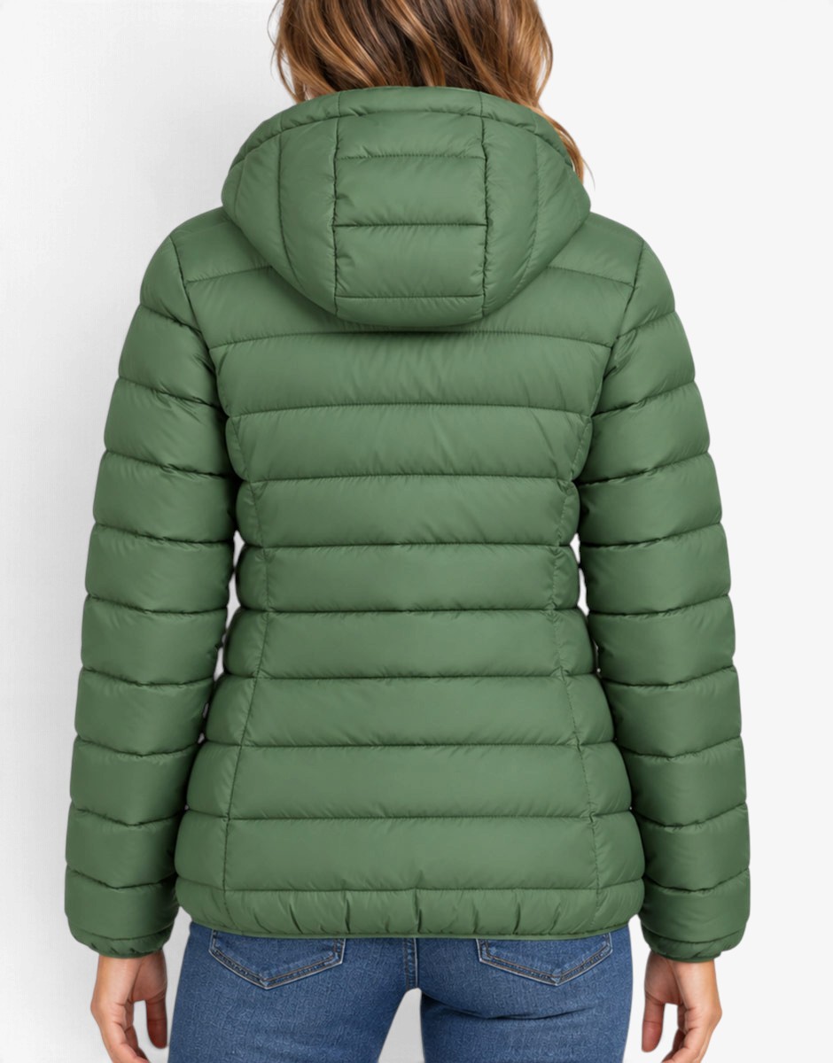 GEOGRAPHICAL NORWAY Atichoko Puffer Hoodie Jacket Green