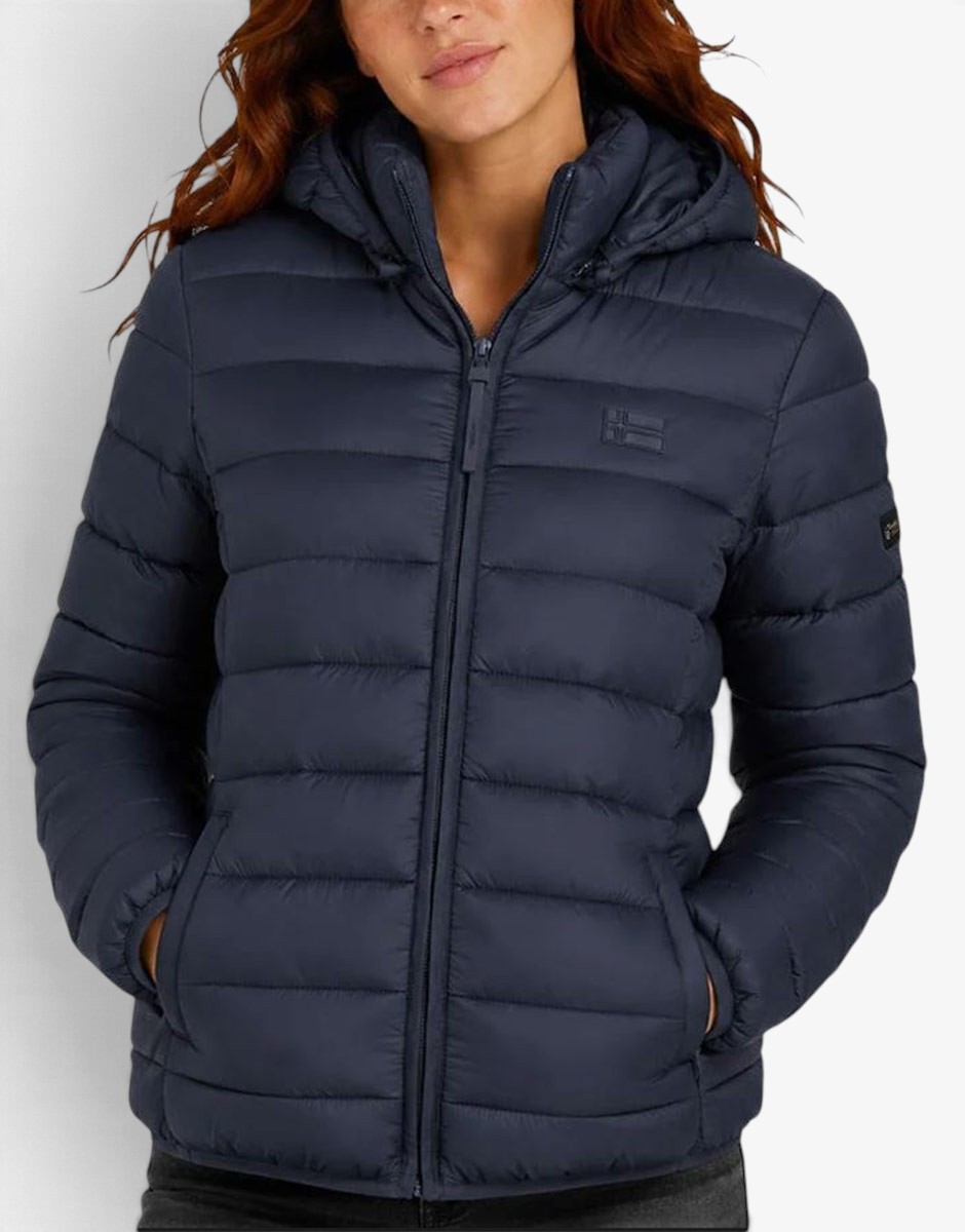 GEOGRAPHICAL NORWAY Atichoko Puffer Hoodie Jacket Navy