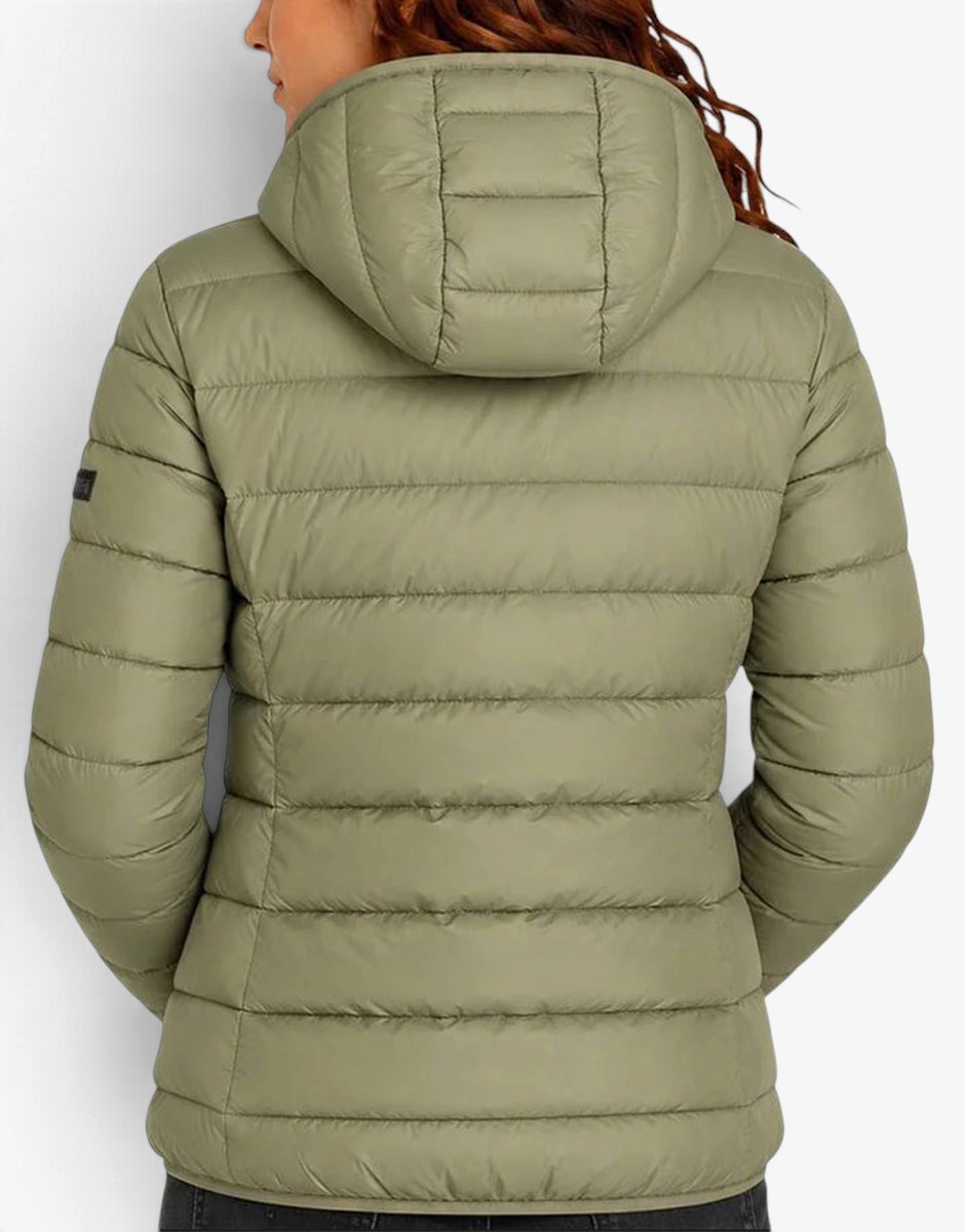 GEOGRAPHICAL NORWAY Atichoko Puffer Hoodie Jacket Olive