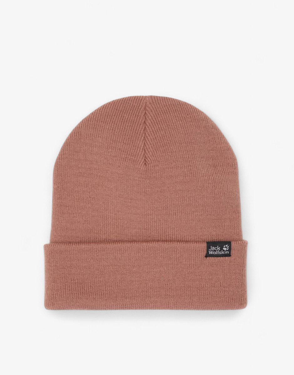 JACK WOLFSKIN Ribbed Beanie Pink