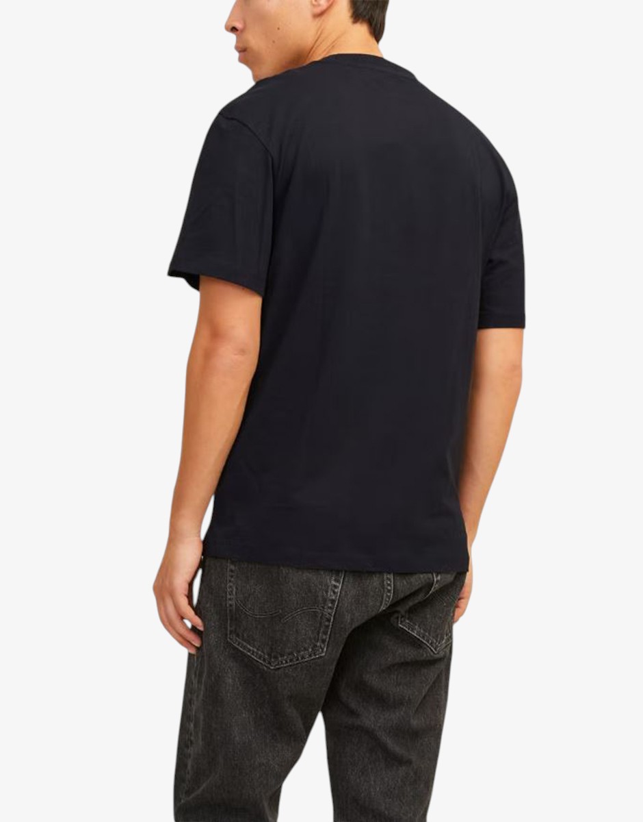 JACK&JONES Jjecaleb Varsity Tee SS O-Neck Noos Black