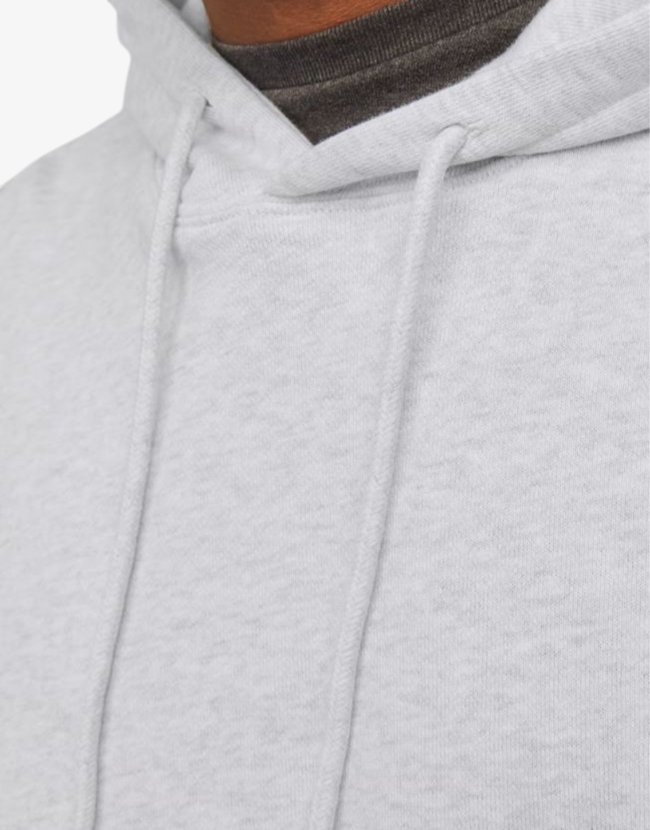 JACK&JONES Jjecharge Sweat Hood Noos White Melange