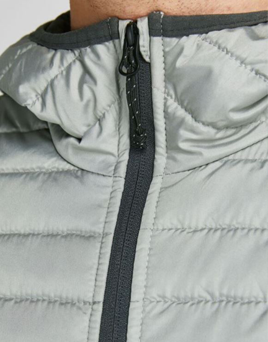 JACK&JONES Jjemulti Quilted Jacket Noos Gray