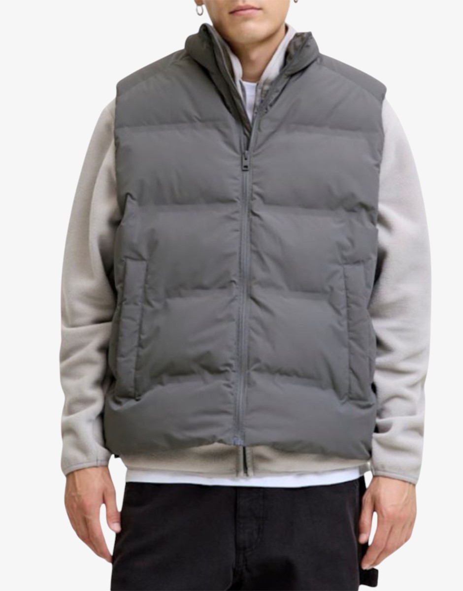 JACK&JONES Jjesoho Bodywarmer Collar SN Gray