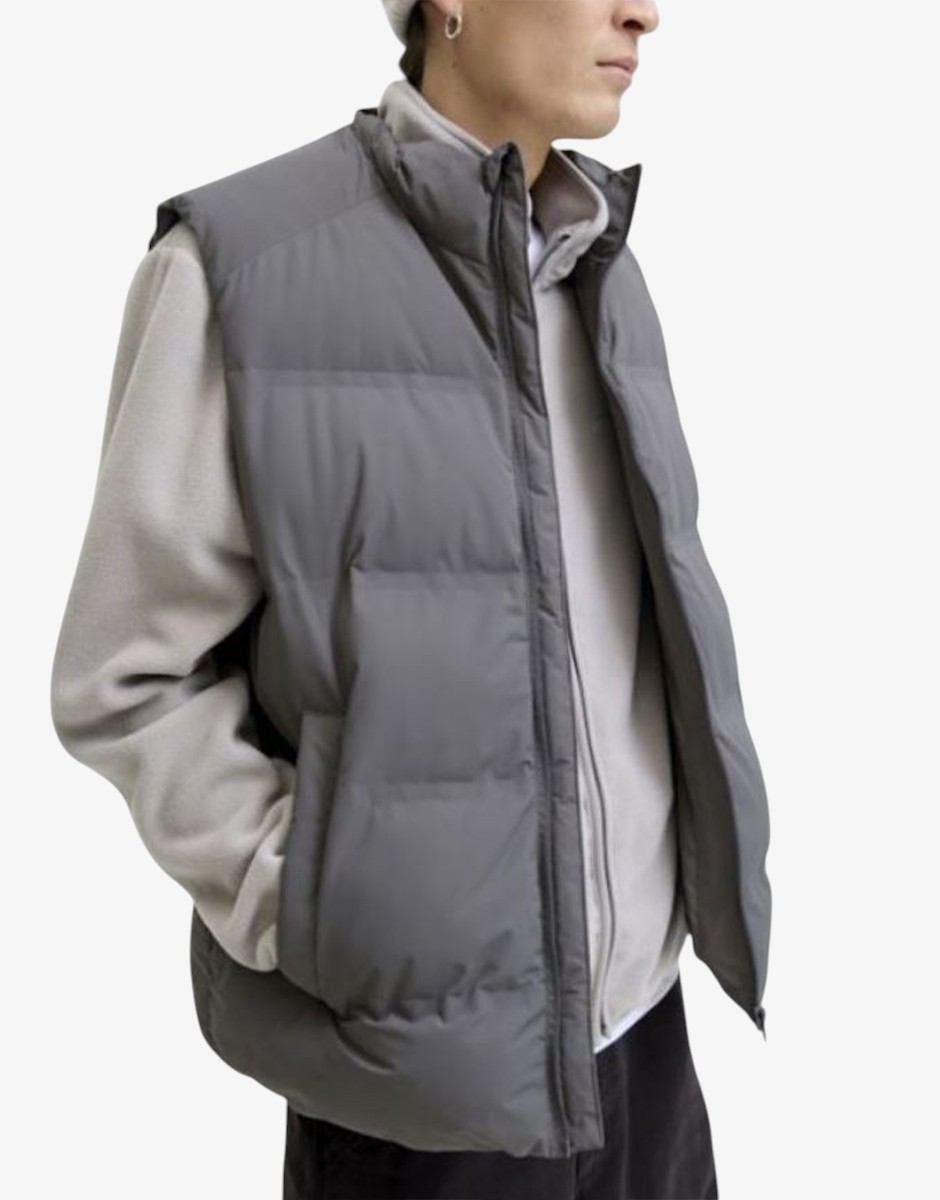 JACK&JONES Jjesoho Bodywarmer Collar SN Gray