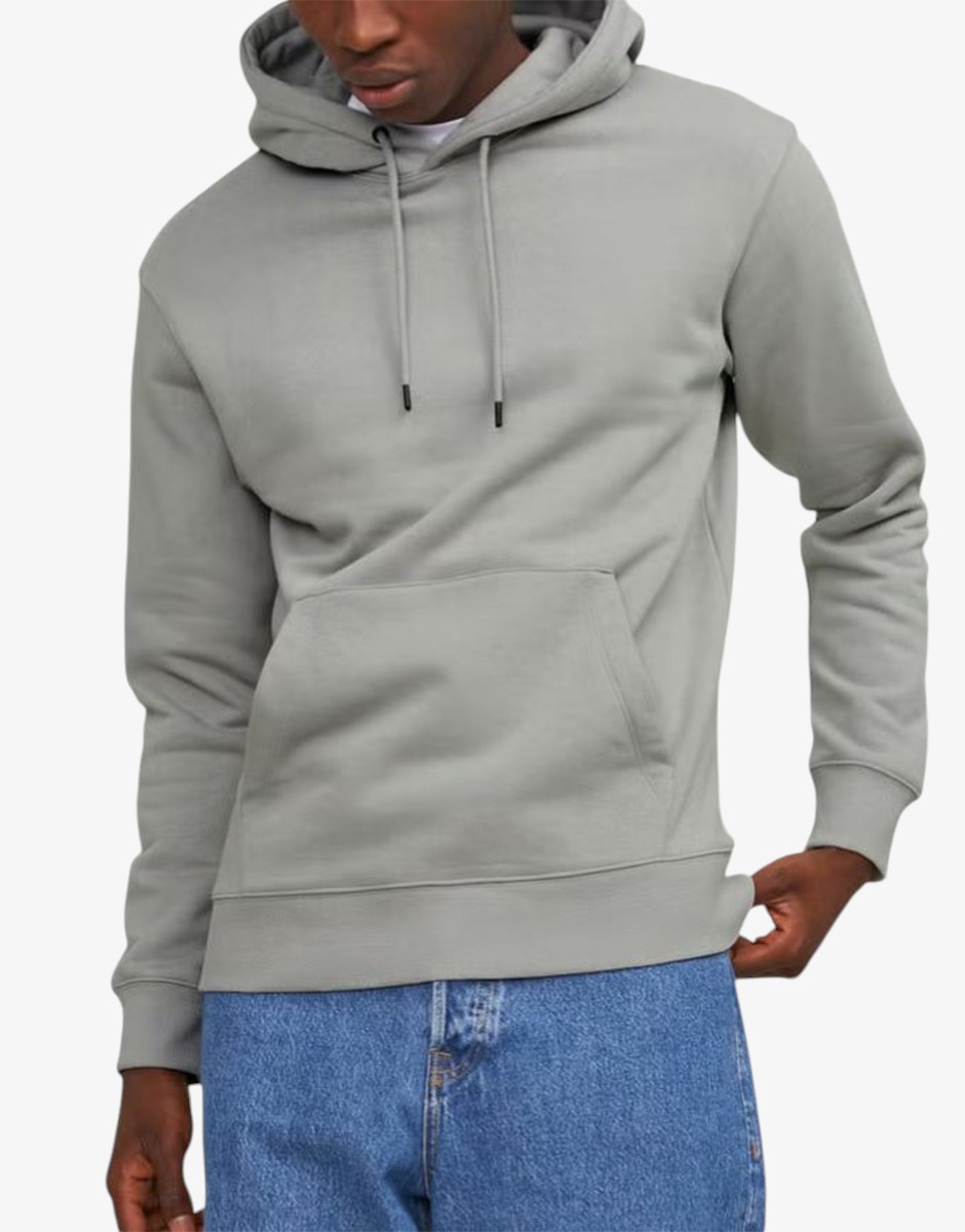 JACK&JONES Jjestar Basic Sweat Hood Noos Ultimate Grey