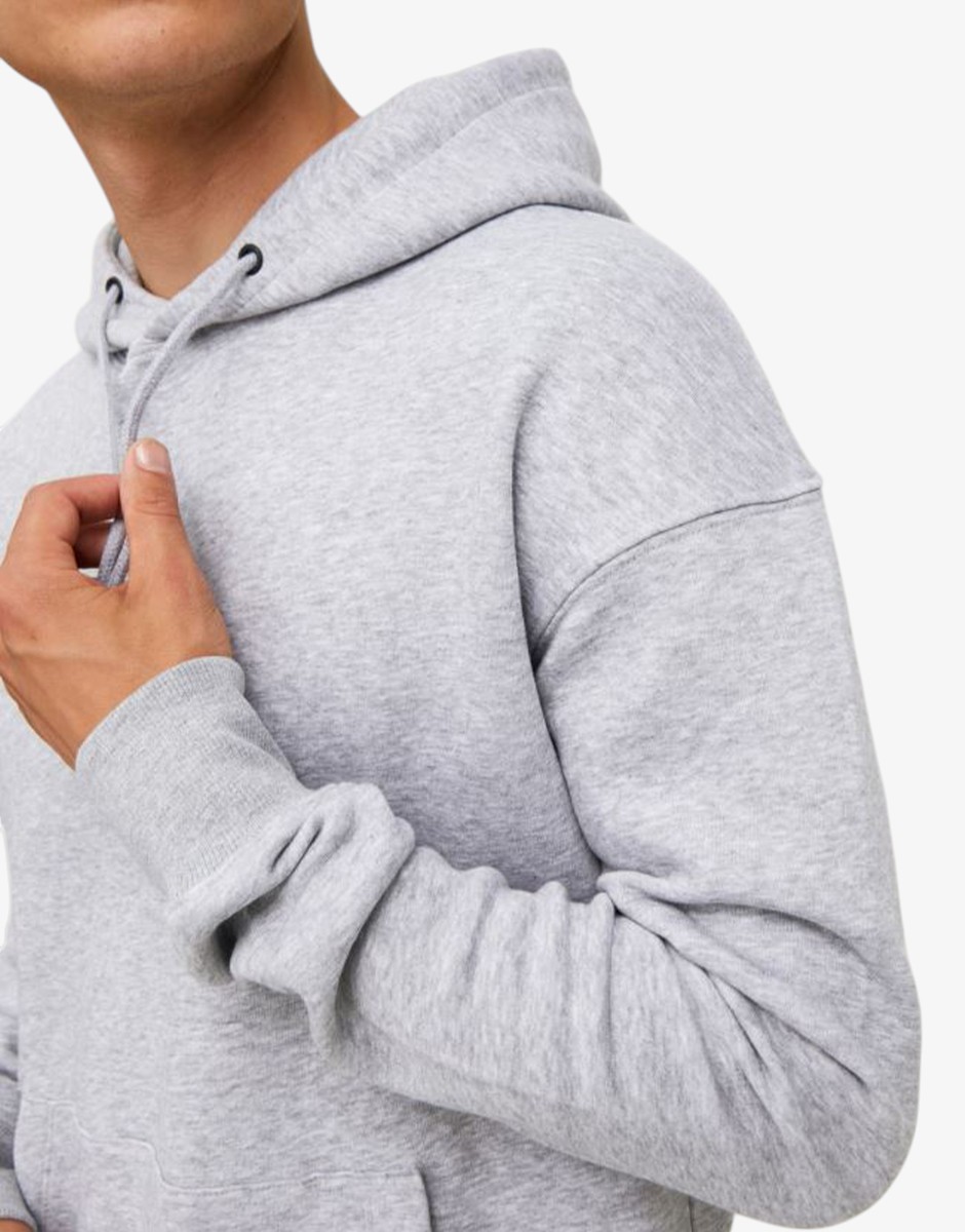 JACK&JONES Jjester Basic Sweat Hood Noos Light Grey Melange