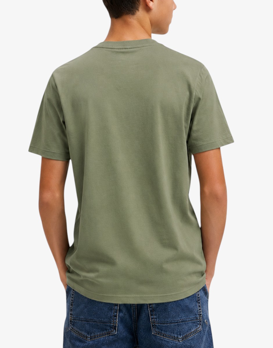 JACK&JONES Jorbrady Tee Ss Crew Neck Sn Jnr Oil Green