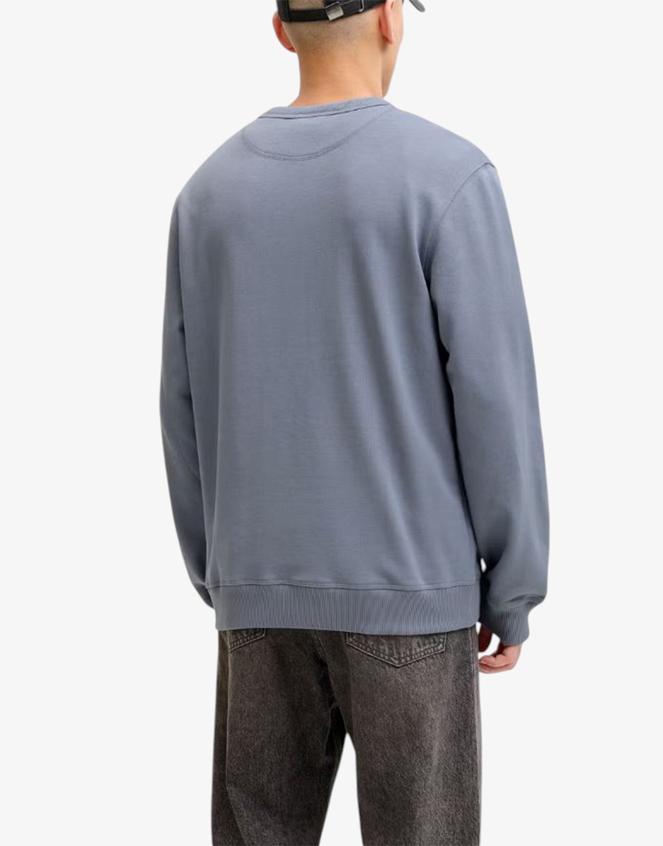 JACK&JONES Jornorrebro Emb Sweat Crew Noos Blue