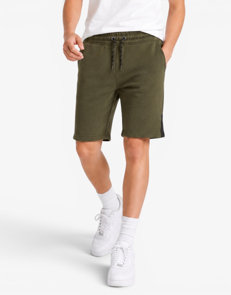 JACK&JONES Jpstlogo Blocking Sweat Shorts Vg Sn Jnr Green