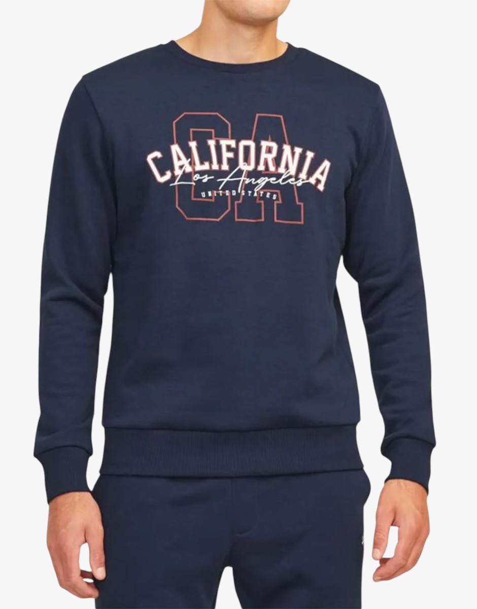 JACK&JONES Jrebnewyork Sweat Crew Neck Sn Blue