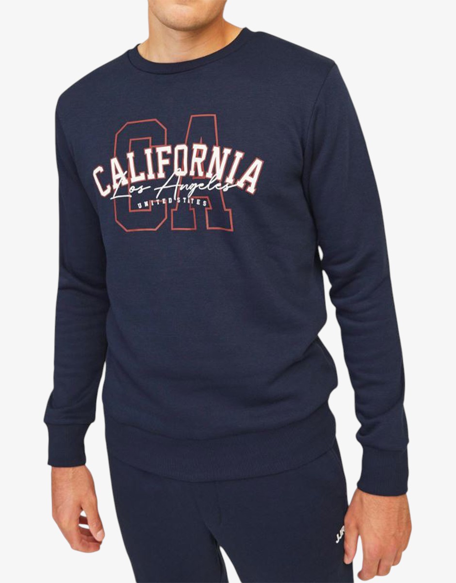 JACK&JONES Jrebnewyork Sweat Crew Neck Sn Blue