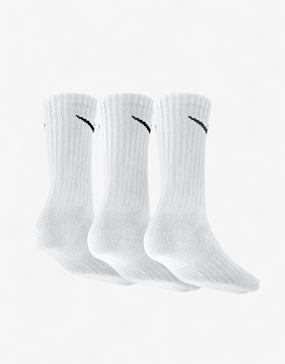 NIKE 3-Pack Value Cushioned Crew Socks White