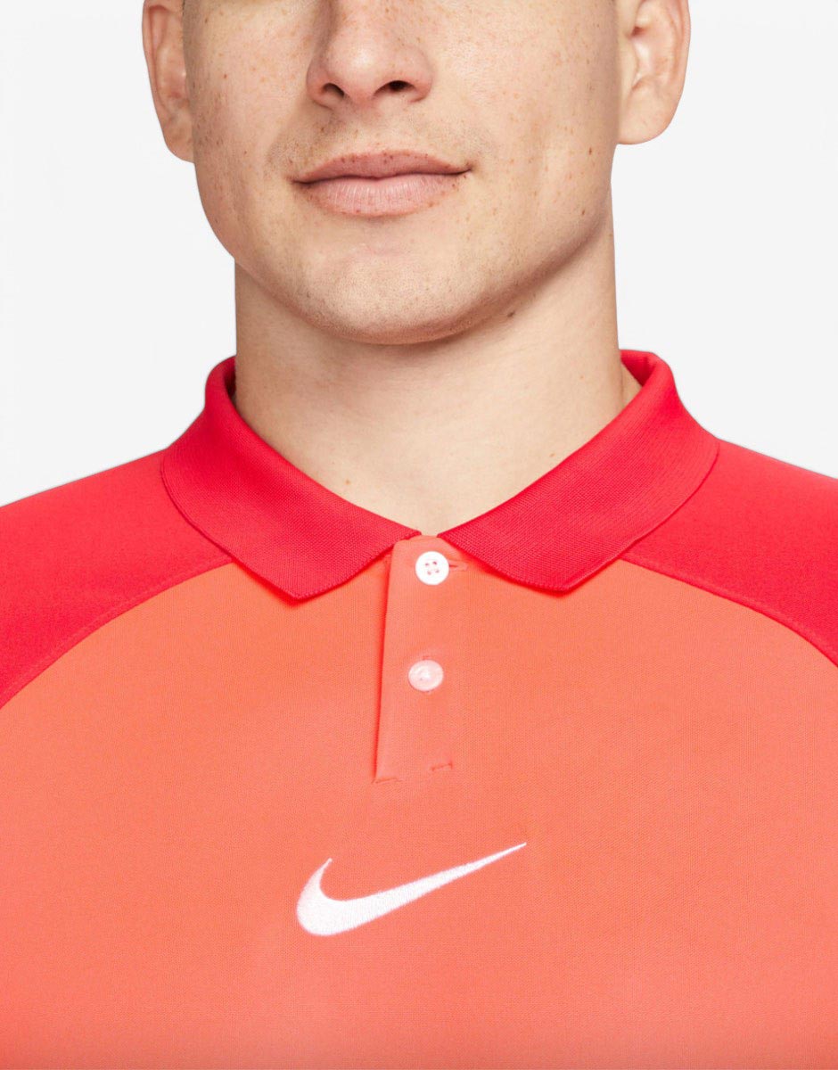NIKE Academy Pro Short Sleeve Polo Red NIKE Academy Pro Short Sleeve Polo Red