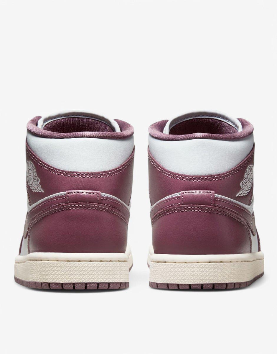 NIKE Air Jordan 1 Mid Shoes Mauve/White
