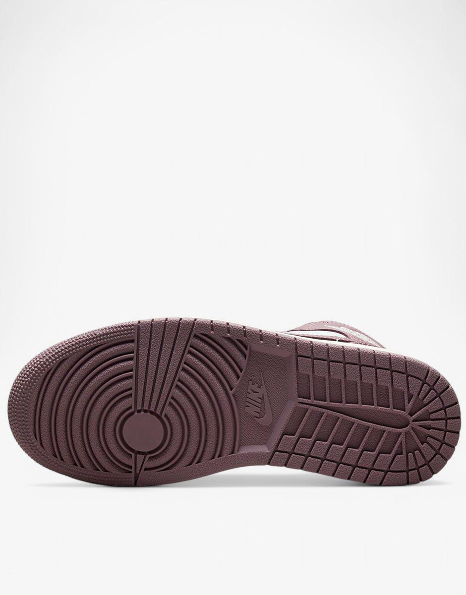 NIKE Air Jordan 1 Mid Shoes Mauve/White