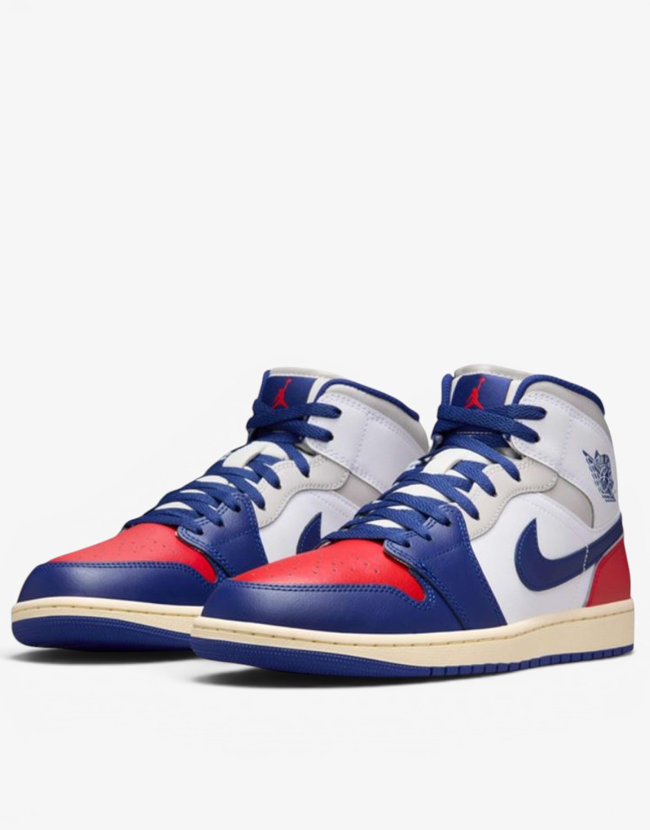 NIKE Air Jordan 1 Mid White / Blue