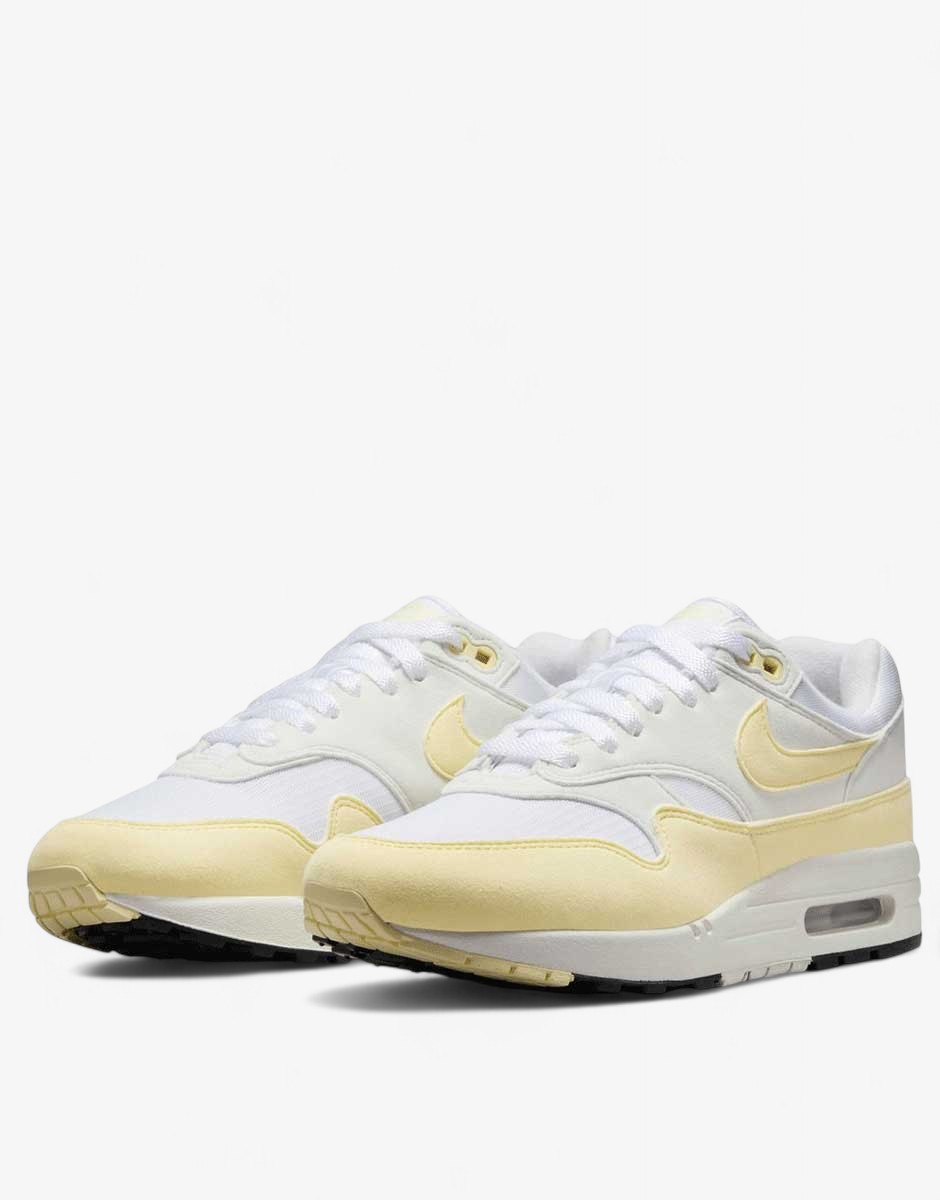 NIKE Air Max 1 Shoes White/Yellow