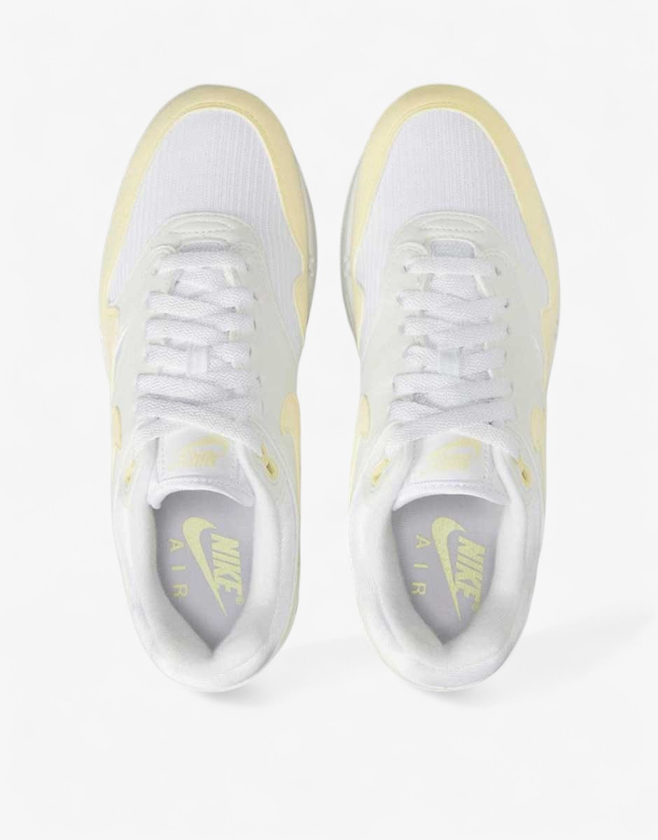 NIKE Air Max 1 Shoes White/Yellow