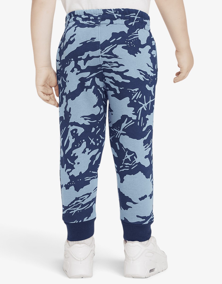 NIKE Club Camo Fleece Pants Blue