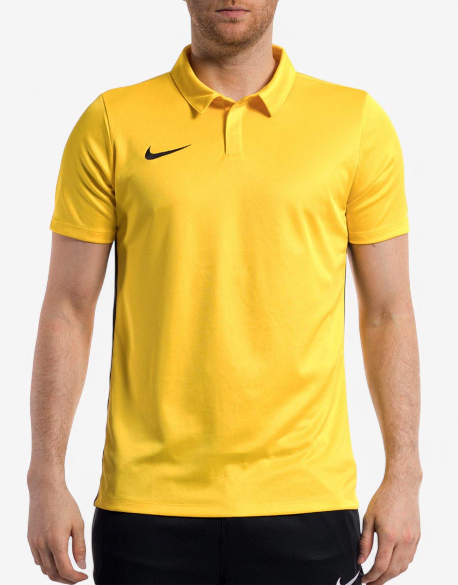 NIKE Dry Academy 18 Short Sleeve Polo Yellow