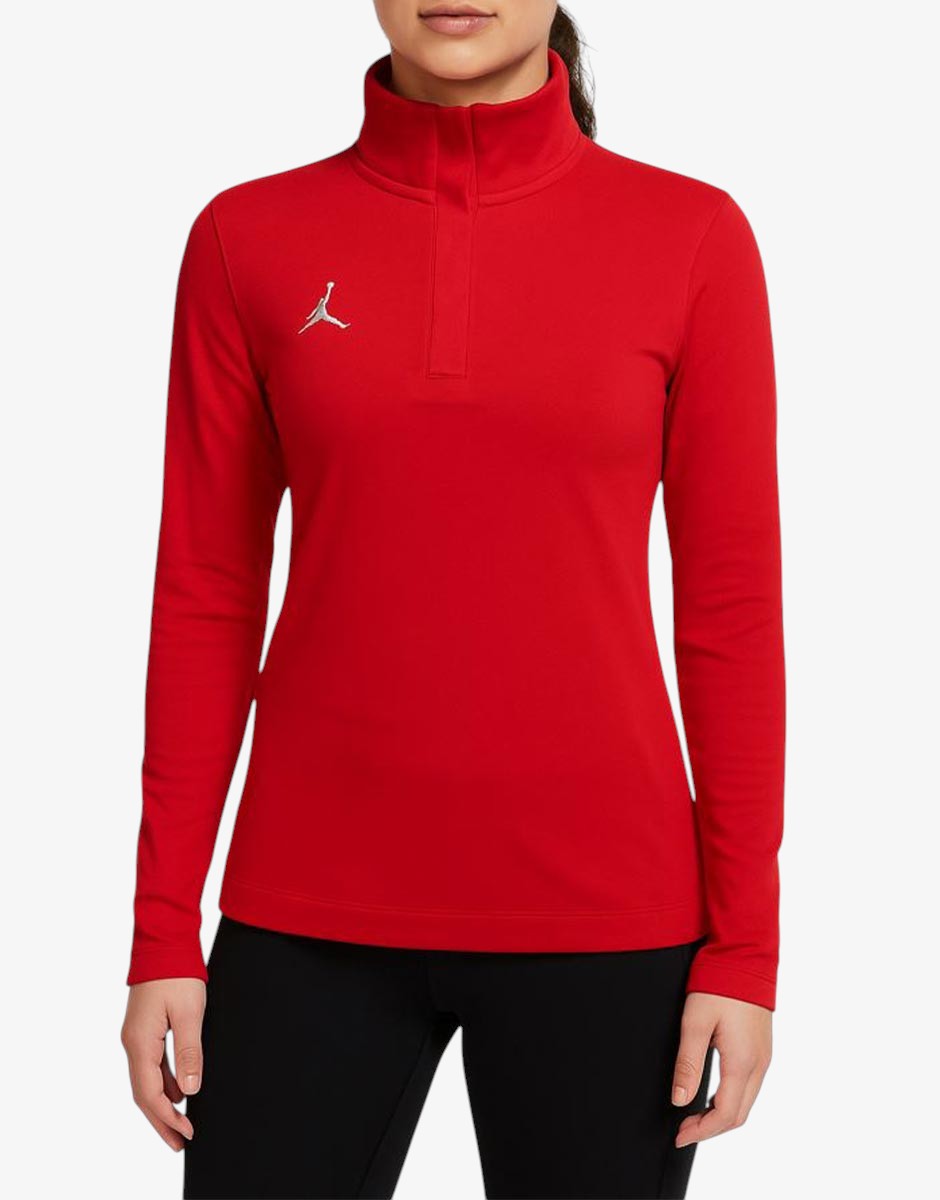 NIKE Jordan Dri-fit 1/4 Zip Top Red