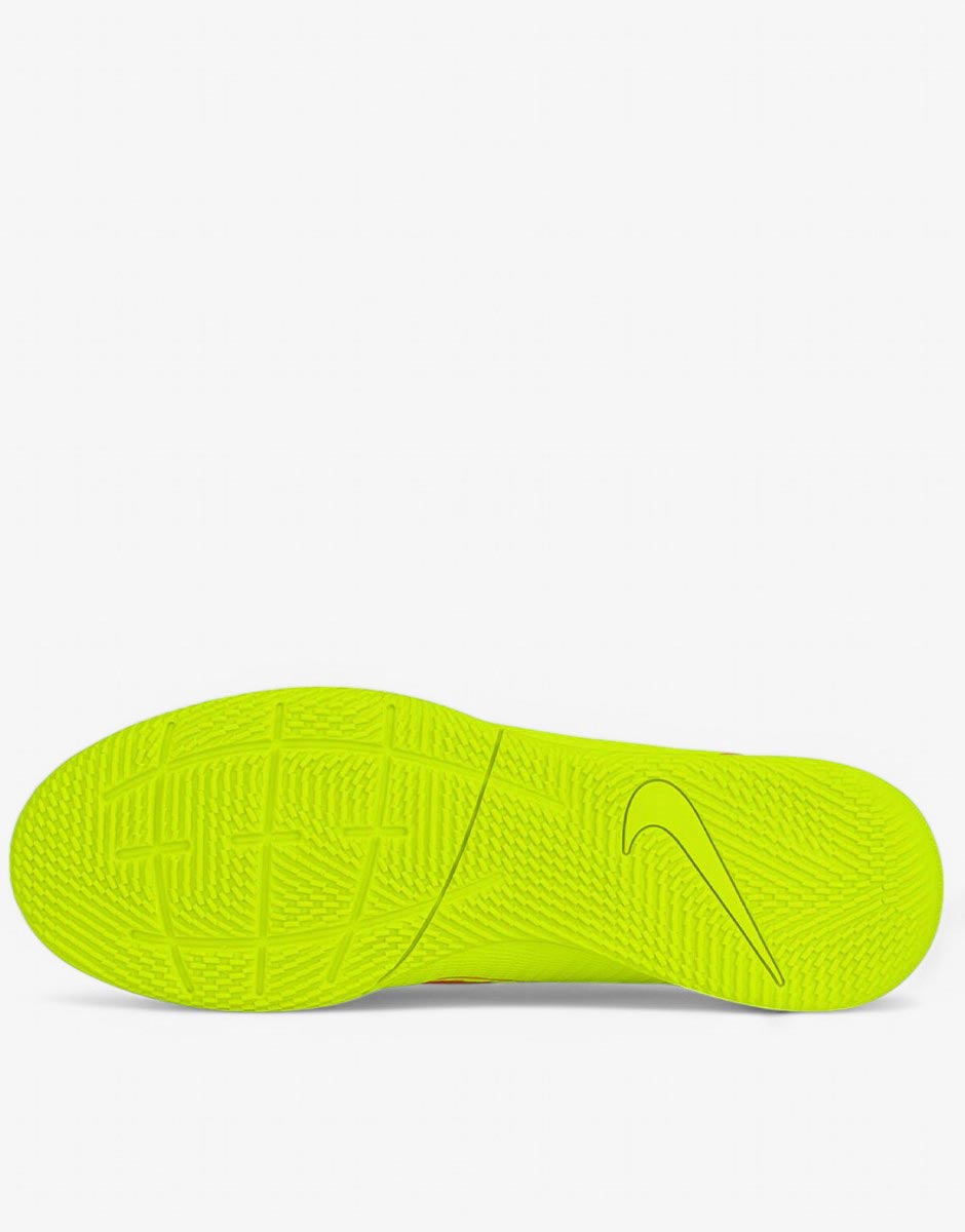 NIKE Mercurial Vapor 14 Club Indoor Football Shoes Volt/Bright Crimson