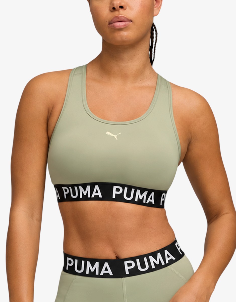 PUMA 4KEEPS Strong Bra Elastic Mid Green
