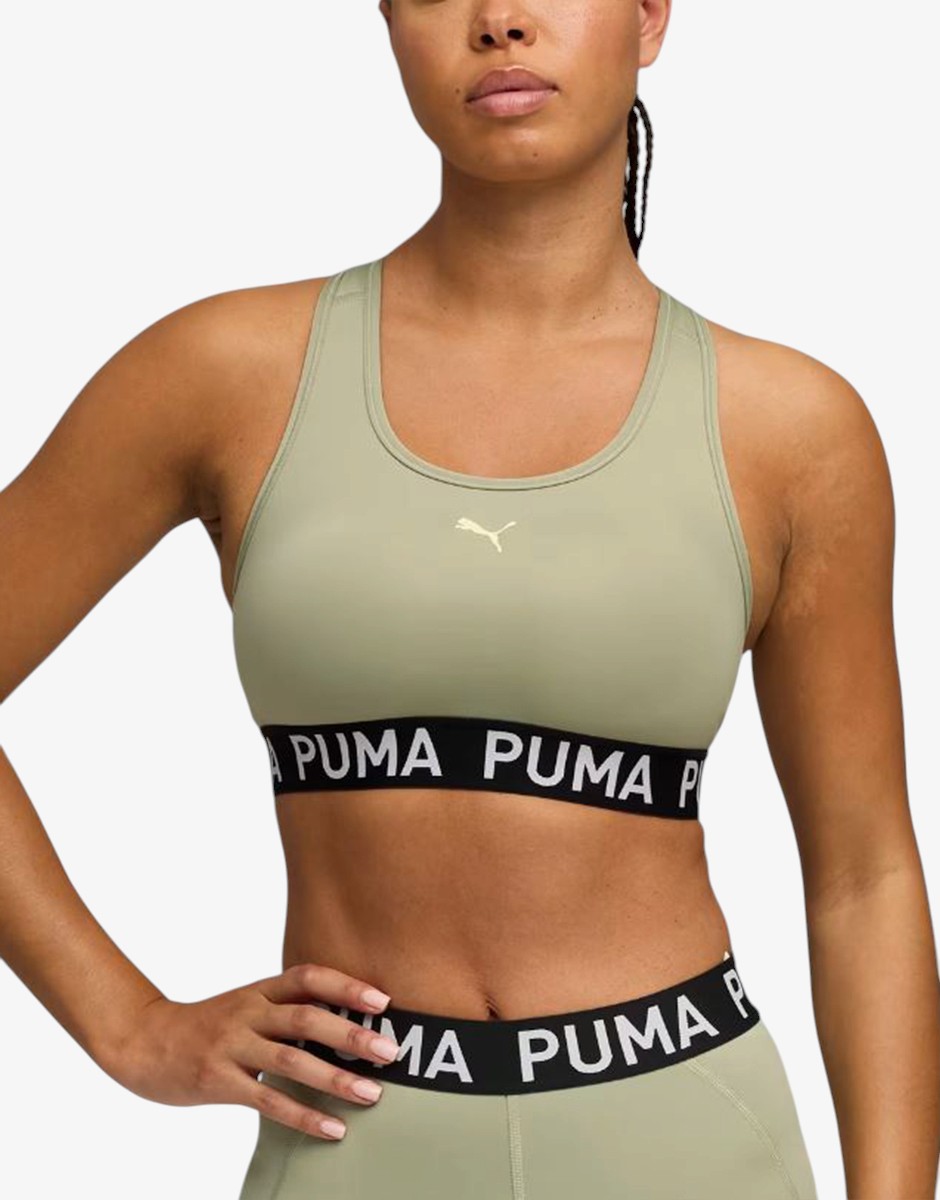PUMA 4KEEPS Strong Bra Elastic Mid Green