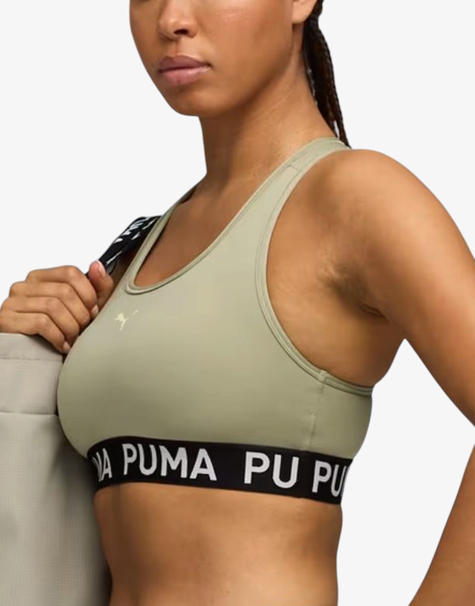 PUMA 4KEEPS Strong Bra Elastic Mid Green