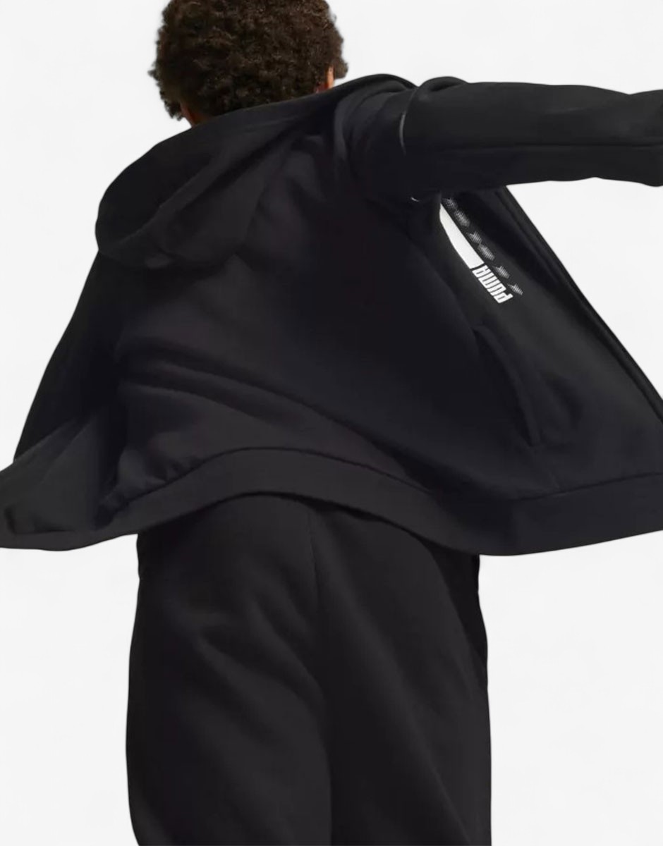 PUMA Active Sports Full-Zip Hoodie Black