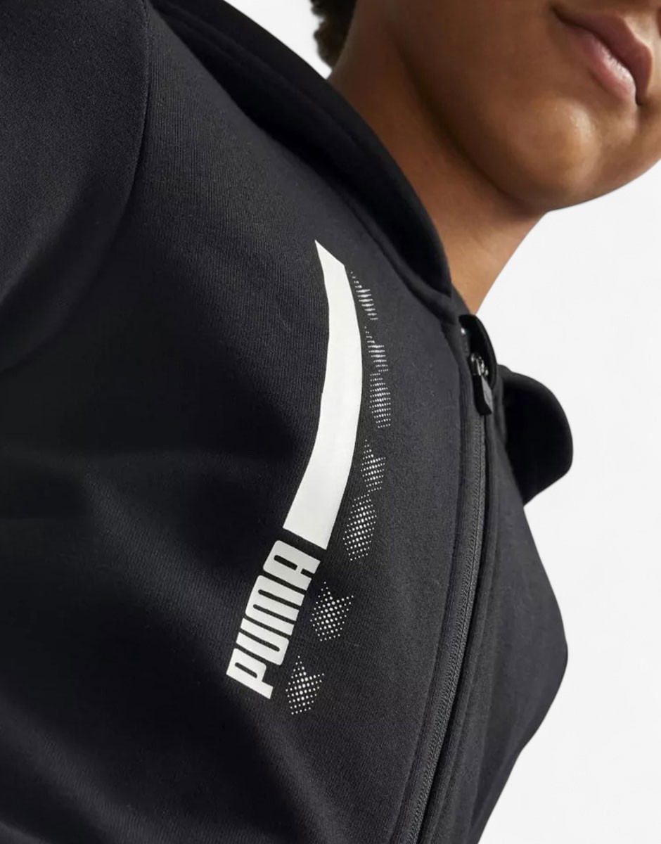 PUMA Active Sports Full-Zip Hoodie Black