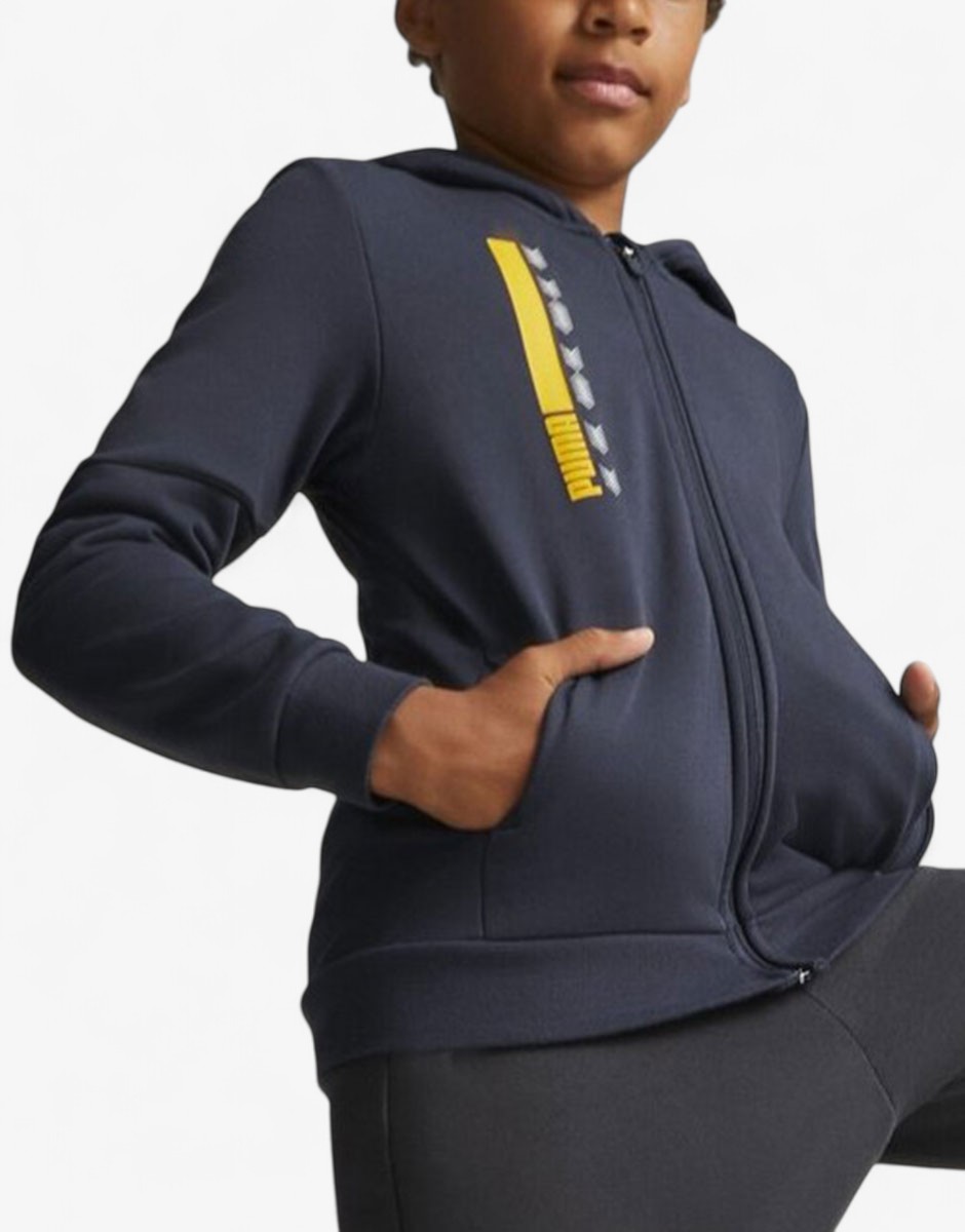 PUMA Active Sports Full-Zip Hoodie Blue