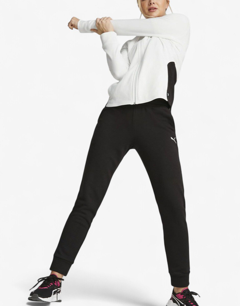 PUMA Classics Hooded Tracksuit White/Black