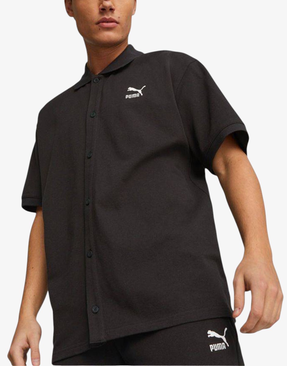 PUMA Classics Pique Shirt Black