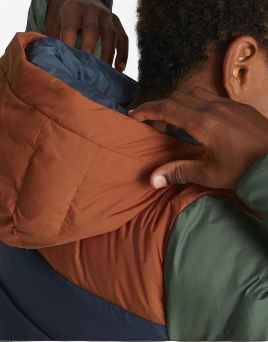 PUMA Colorblock Hooded Jacket Blue/Green 