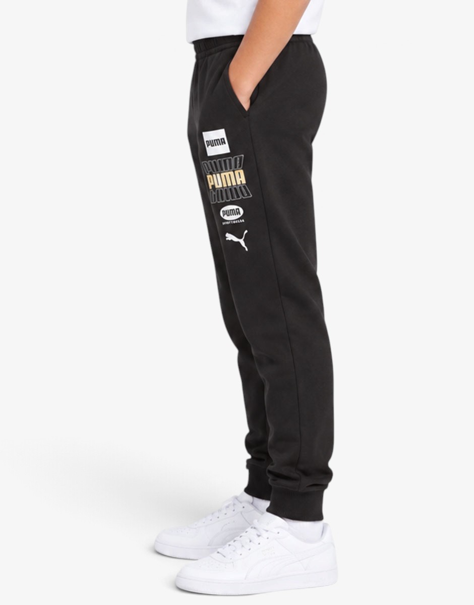 PUMA ESS Logo Lab Holiday Sweatpants Black