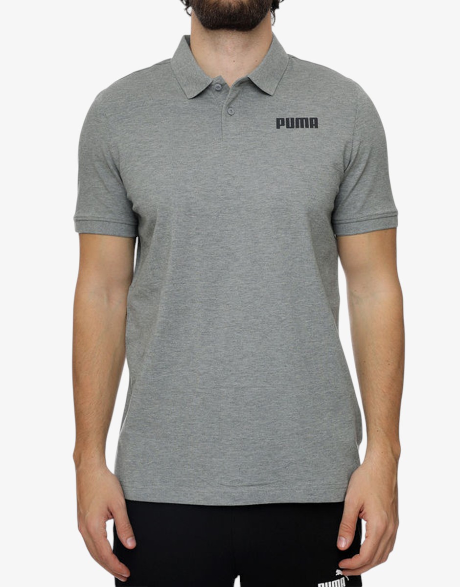 PUMA Ess Pique Polo Gray