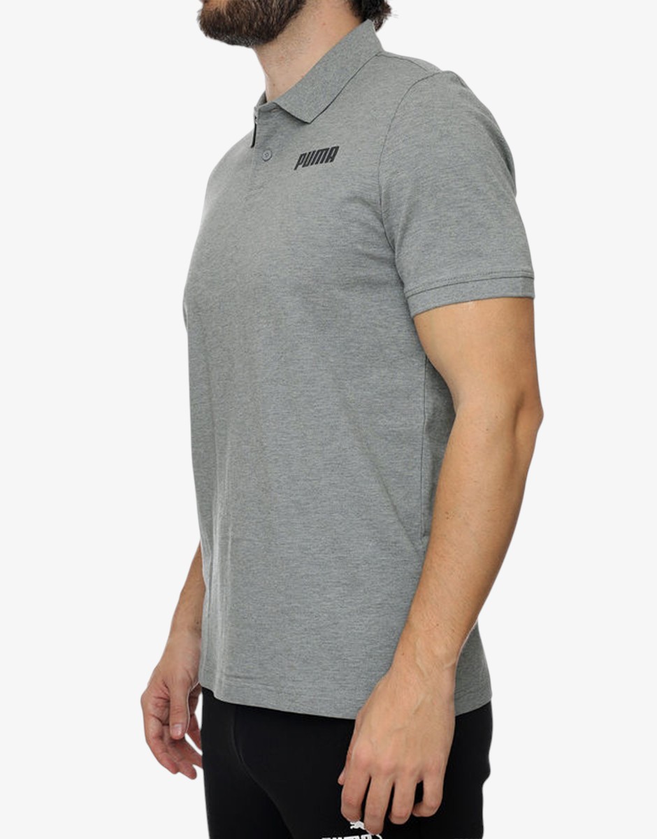 PUMA Ess Pique Polo Gray