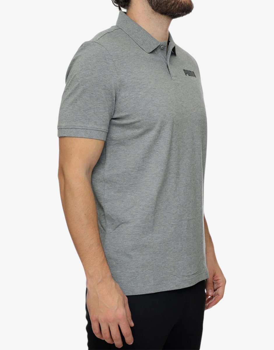 PUMA Ess Pique Polo Gray
