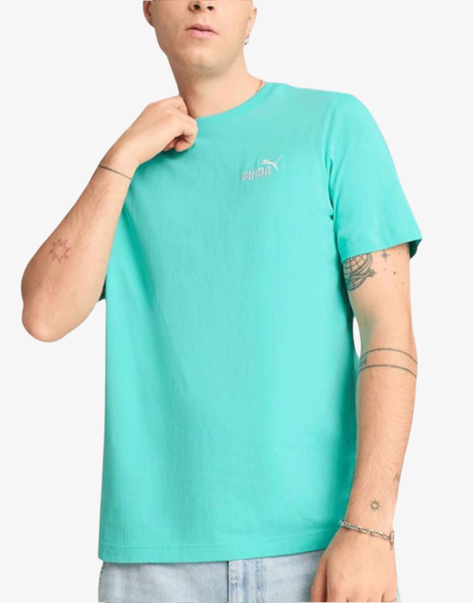 PUMA Ess Small No. 1 Logo Tee Turquoise