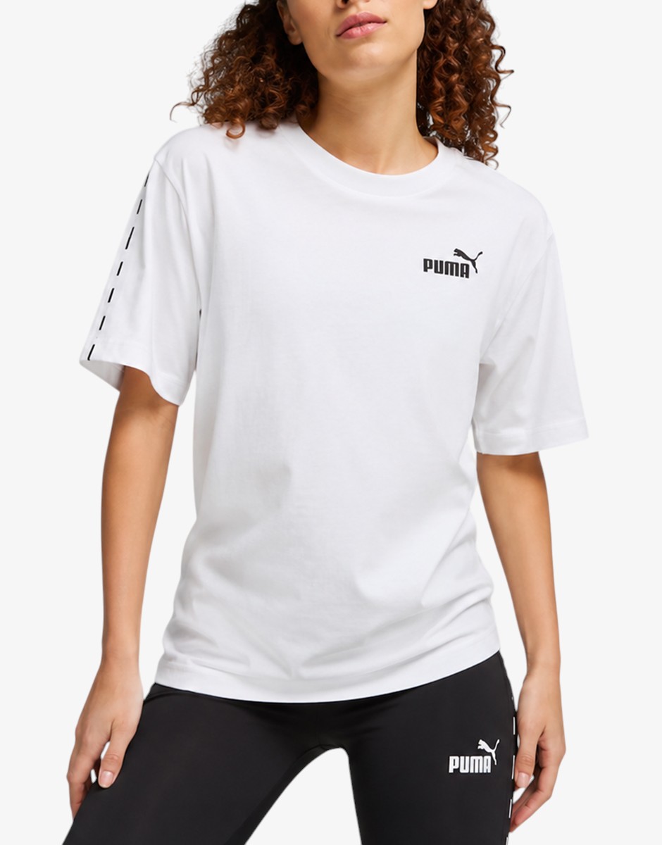 PUMA Ess Tape Tee White