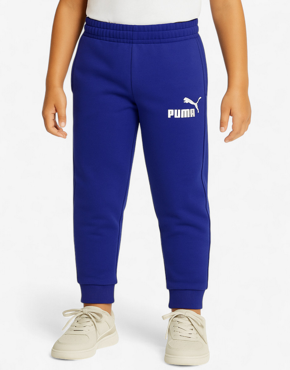 PUMA Essentials 2 Color Logo Track Pants Blue