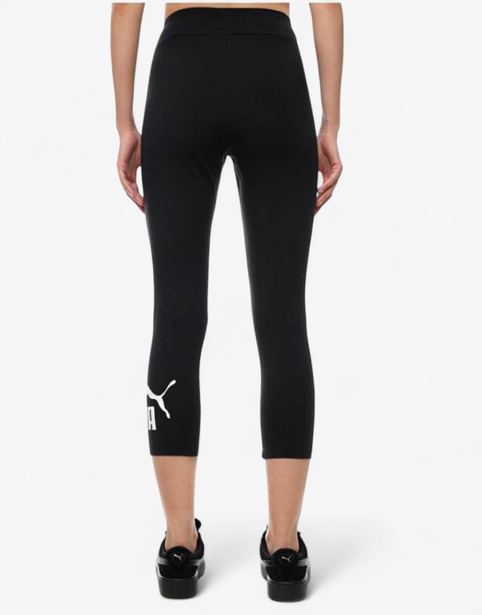 PUMA Essentials 3/4 Logo Leggings Black