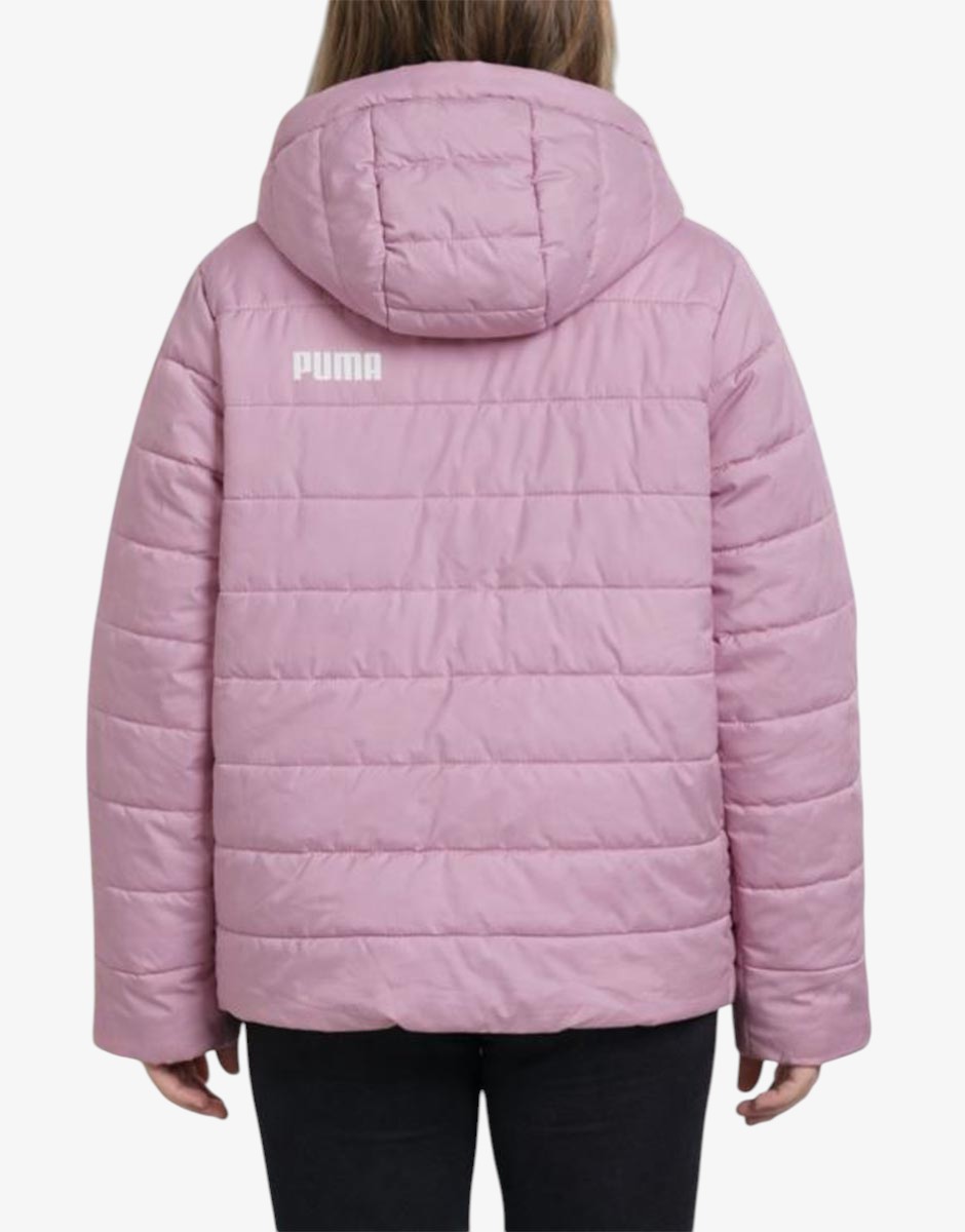 PUMA Essentials Hooded Padded Jacket Pink