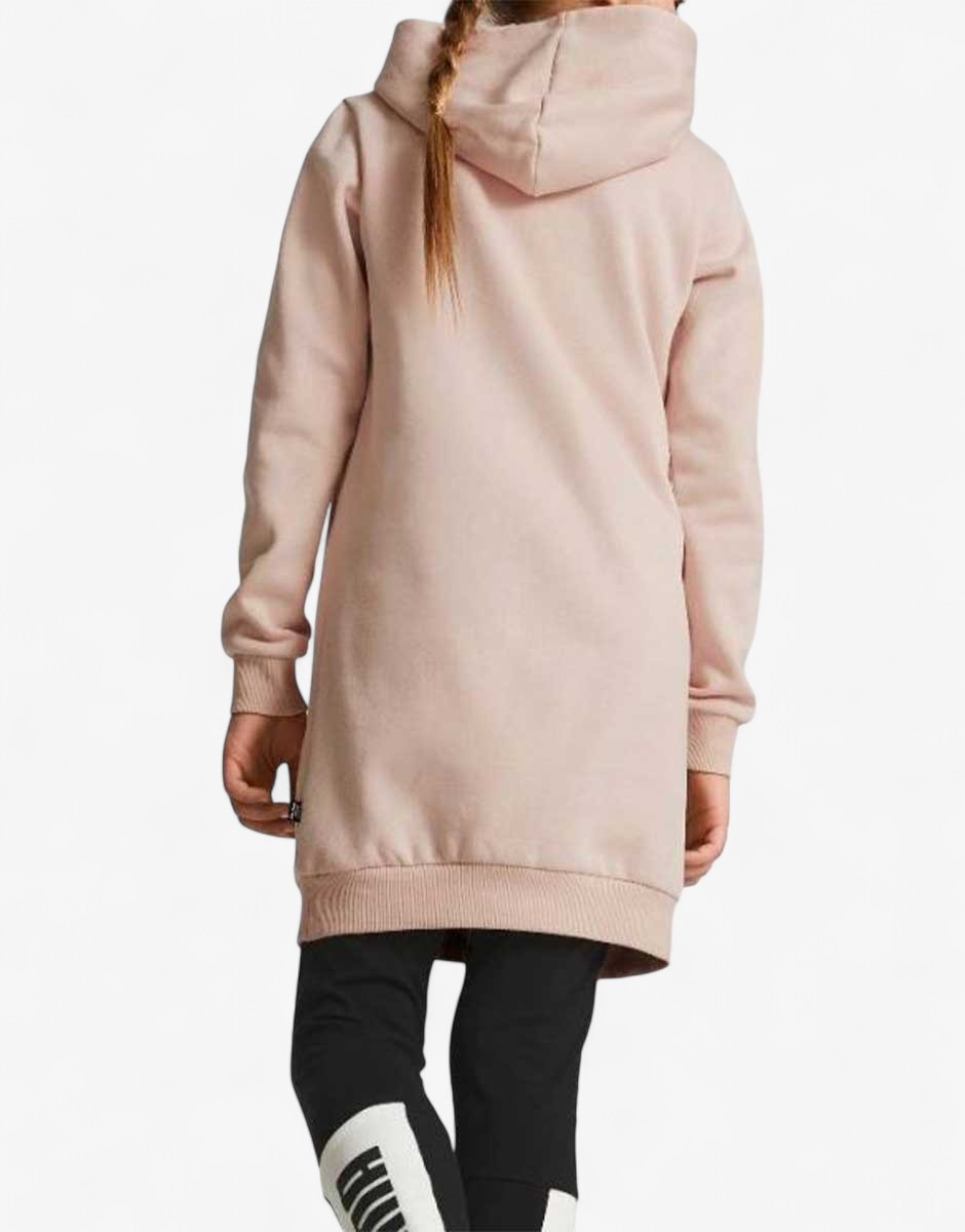 PUMA Essentials Logo Hooded Dress Pink