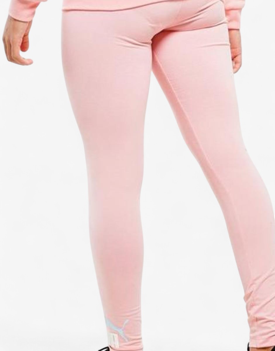 PUMA Essentials Logo Leggings Pink