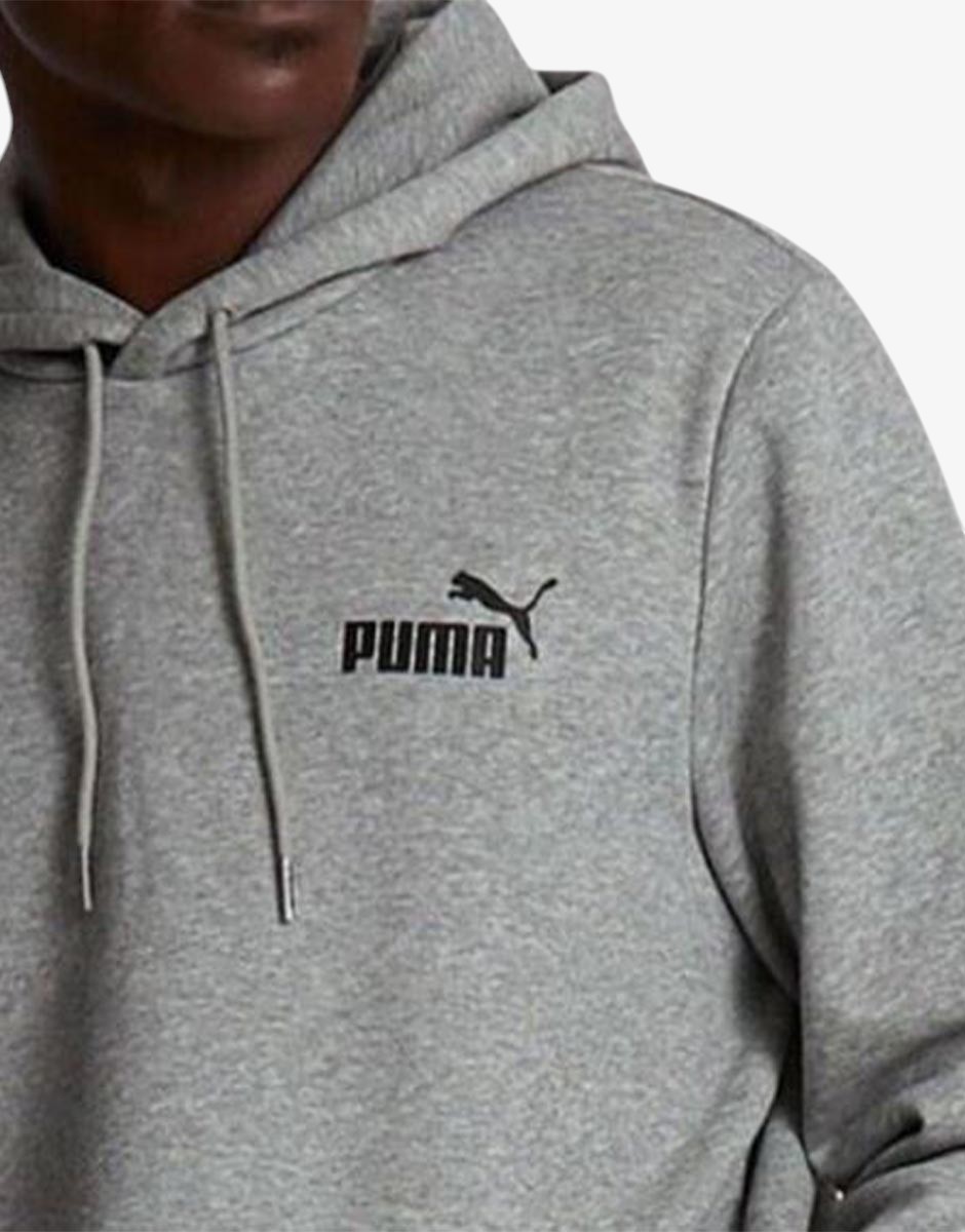 PUMA Essentials Small Logo Hoodie Grey